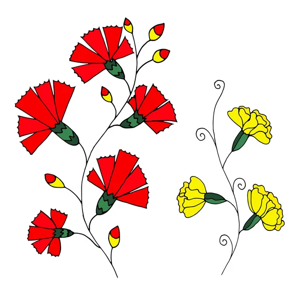 Belles fleurs — Image vectorielle