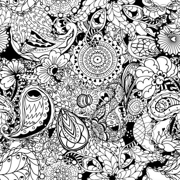 Motif floral sans couture — Image vectorielle