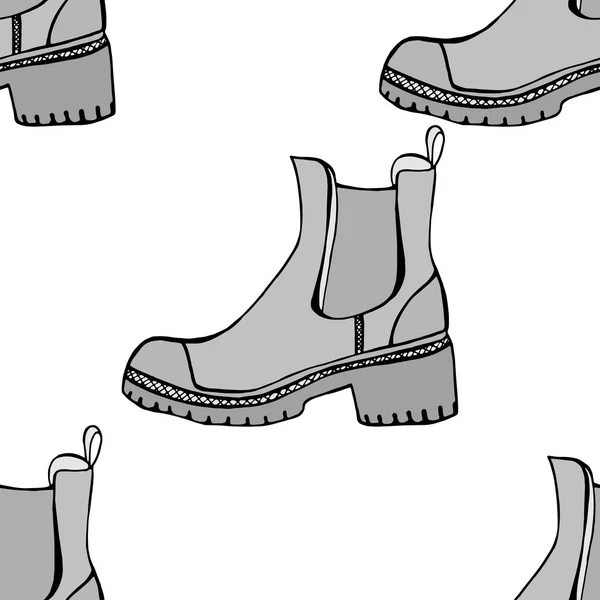 Patrón sin costura con zapatos — Vector de stock