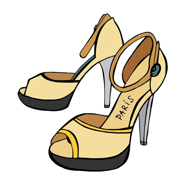 Woman shoes. — Stock Vector