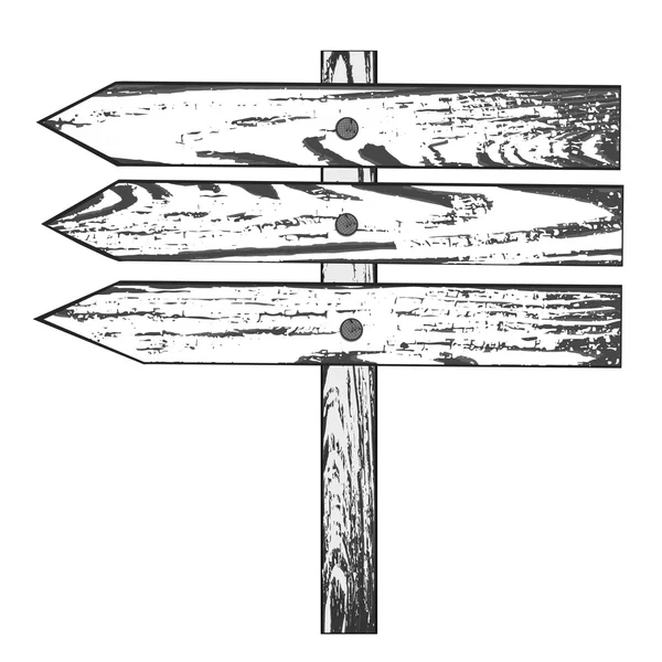Dirección de madera — Archivo Imágenes Vectoriales