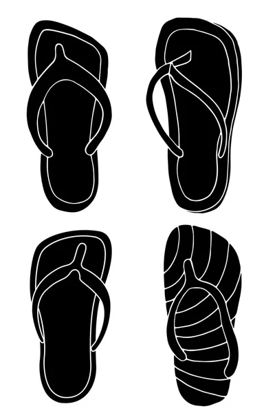 Chanclas — Vector de stock