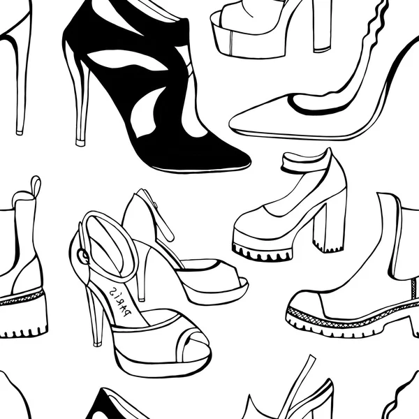 Zapatos de mujer — Vector de stock