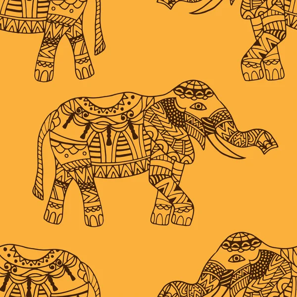 Elefanter vektor bakgrund — Stock vektor