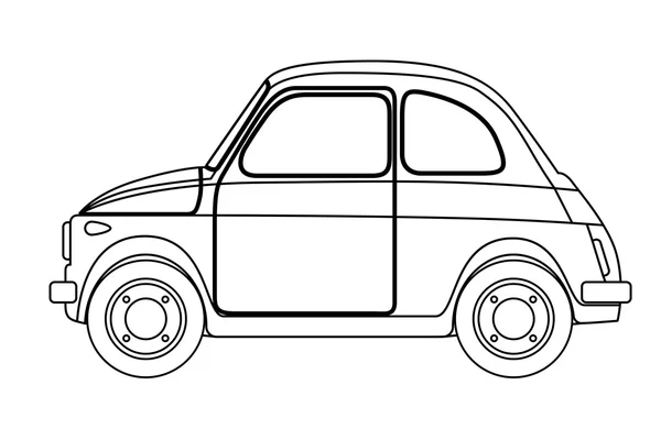 Old car sketch — Stock Vector