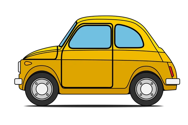 Carro amarelo . —  Vetores de Stock