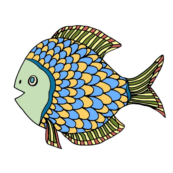 Zentangle ryb — Wektor stockowy