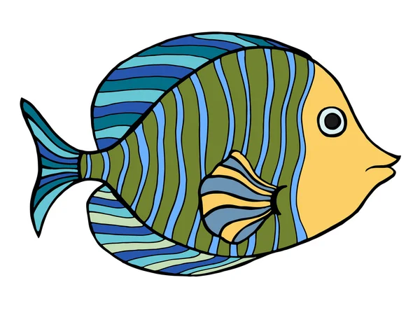 Stiliserad fisk — Stock vektor