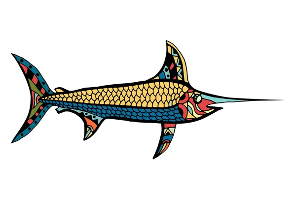 Stilize balık — Stok Vektör