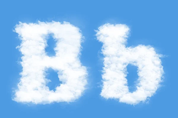 Letra de nuvens — Fotografia de Stock