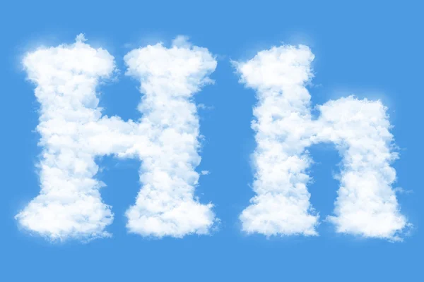 Letter of Clouds — Stock Photo, Image