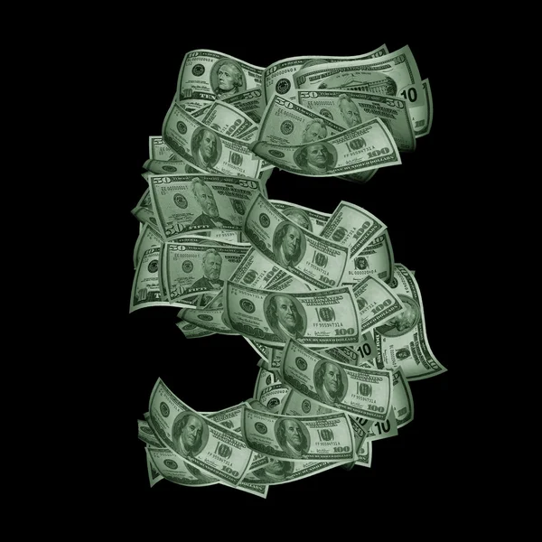 Alphabet en dollars — Photo