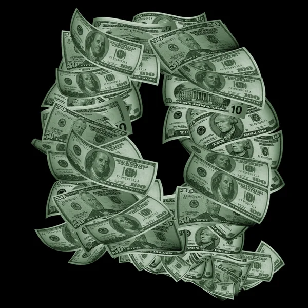 Alphabet en dollars — Photo