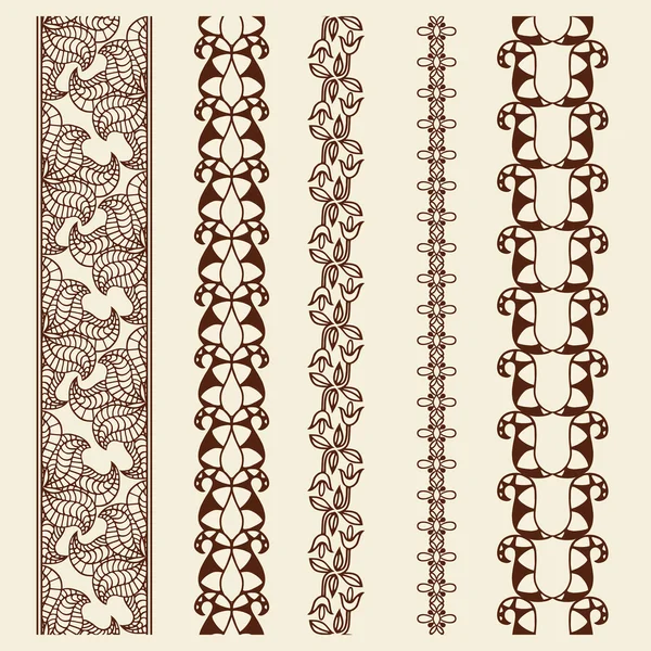 Éléments de décoration motifs — Image vectorielle