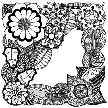 Süslü çiçek desenli