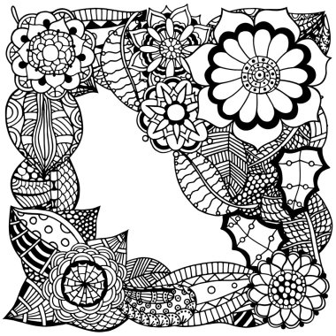 Süslü çiçek desenli