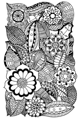 çiçek zentangle