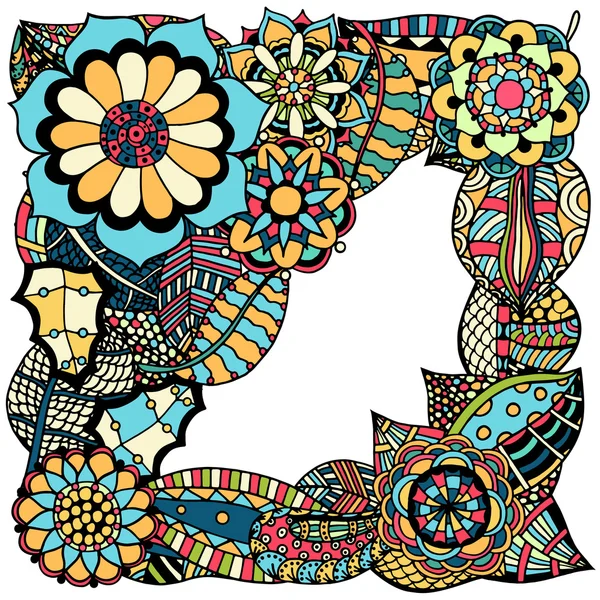 Motif floral orné — Image vectorielle