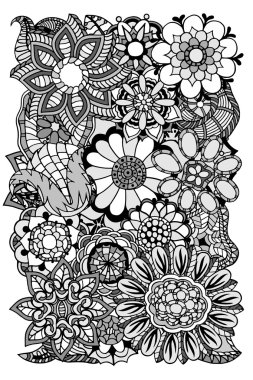 çiçek zentangle