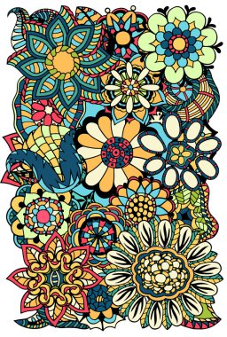 çiçek zentangle