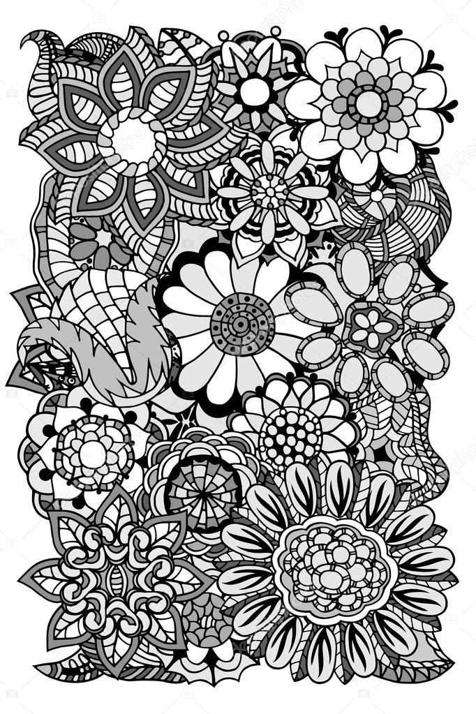 Floral zentangle Stock Vector Image by ©frescomovie #86625018