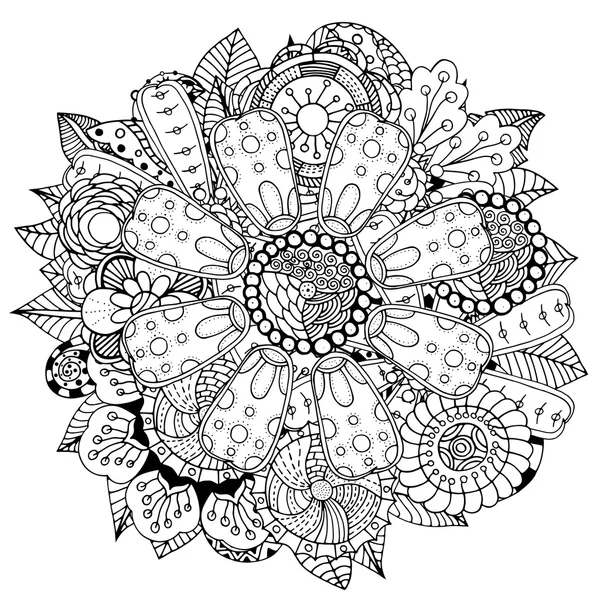 円花飾り — ストックベクタ