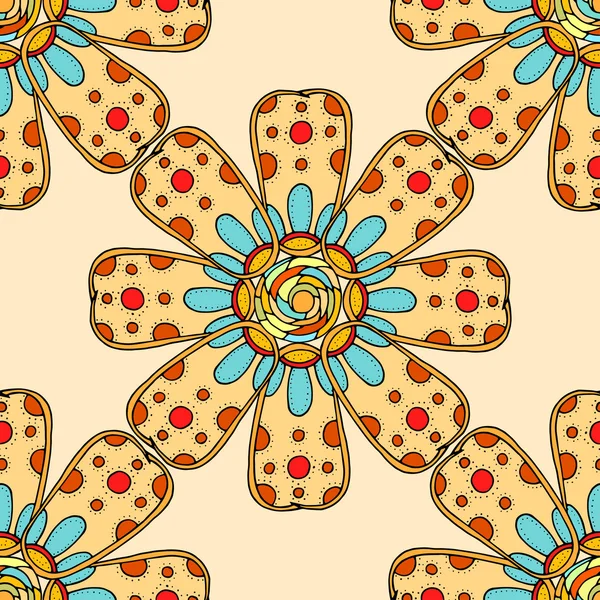 Vector Seamless Floral Pattern — Stock Vector