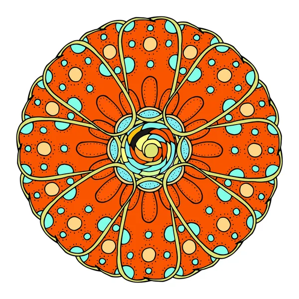 Mandala kolo ornament — Stockový vektor