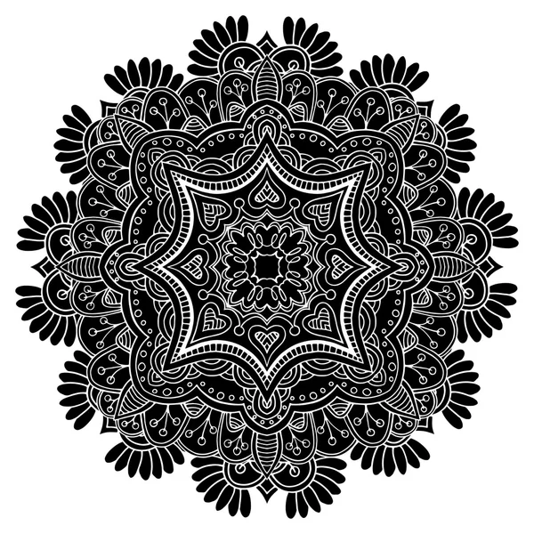 Round Ornament Pattern. — Stock Vector