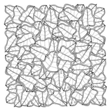 yaprakların kare çerçeve