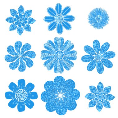 Geometrik dairesel süsleme seti