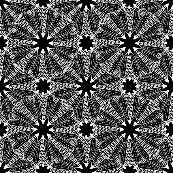 Muster mit abstrakten Blumen — Stockvektor