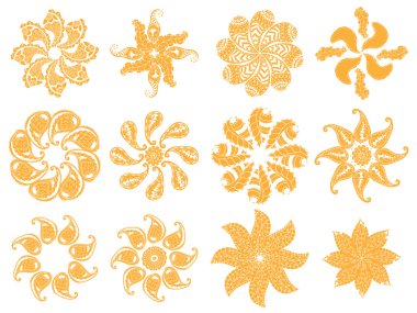 Geometrik süsler Set