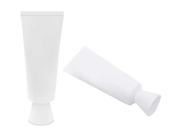 White dentifrice blank tube — Stockvector