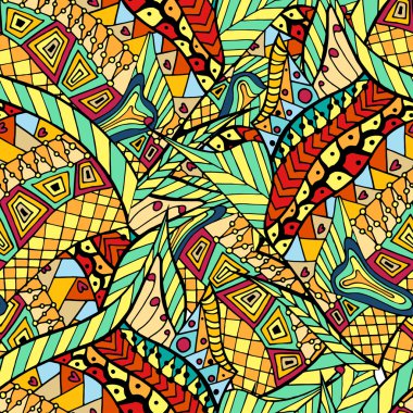 soyut çizilmiş desen