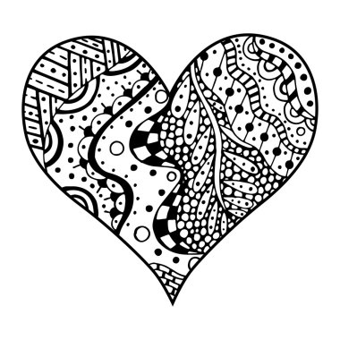 Kalpler zentangle tarzı