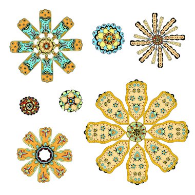 mandala kümesiyle yuvarlak