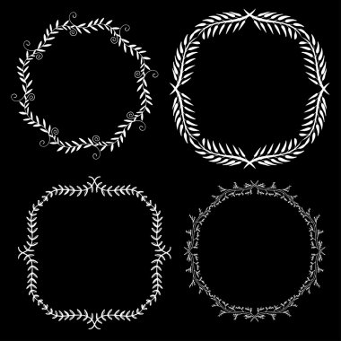 Set dekoratif çerçeveler. 