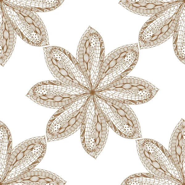 Mandalas motif sans couture . — Image vectorielle