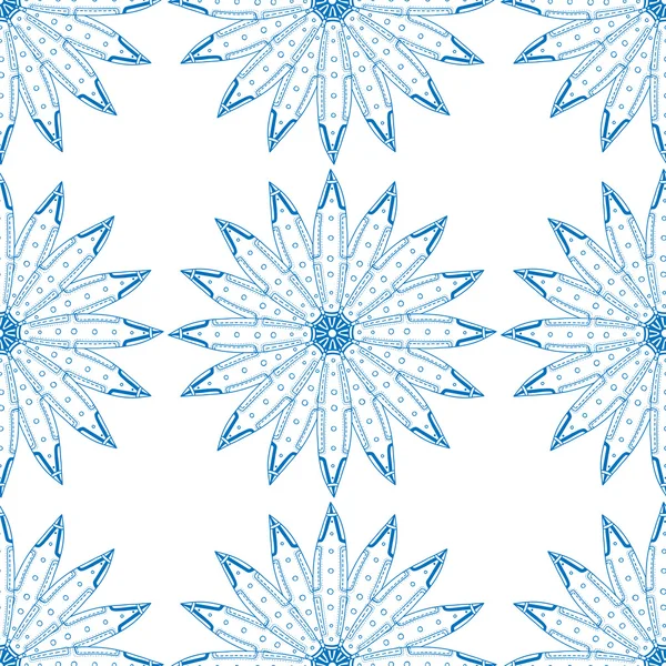 Blue seamless pattern. — Stock Vector