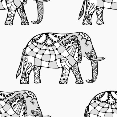 Fil ile kusursuz desen.