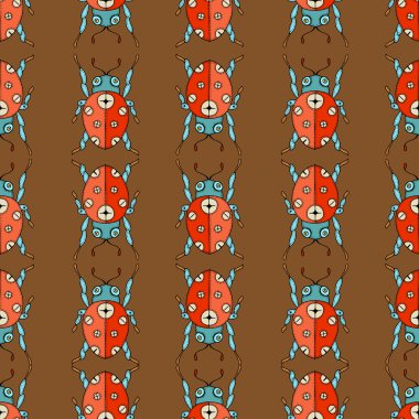 uğur böceği seamless modeli 