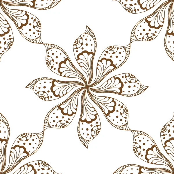 Mandalas motif sans couture . — Image vectorielle