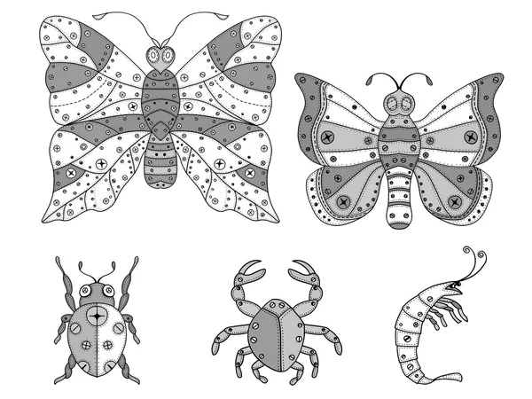 Illustration zu Insekten. — Stockvektor