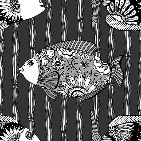 Fond de poisson abstrait — Image vectorielle