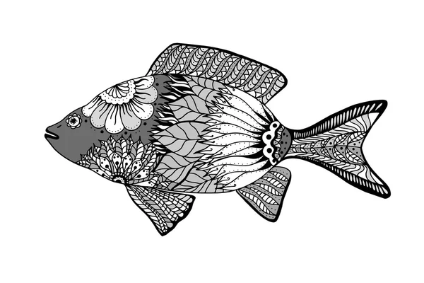 Poisson vecteur dessiné à la main — Image vectorielle