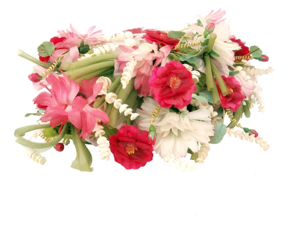 Vintage hat - full of flowers — Stock Photo, Image