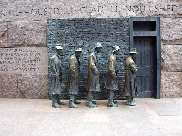 FDR Memorial - The Breadline — Stock Photo, Image