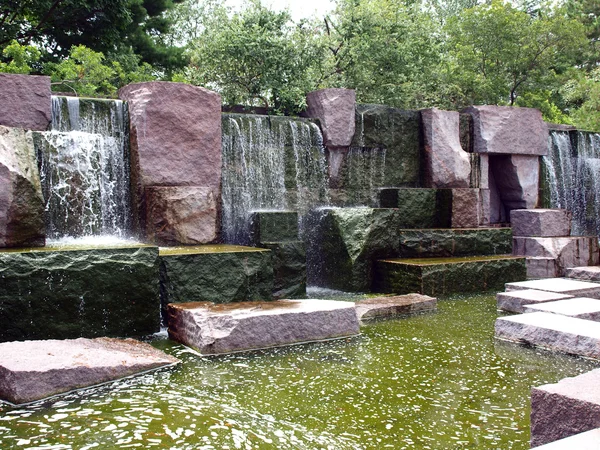 FDR Memorial - waterfall — Stock Photo, Image