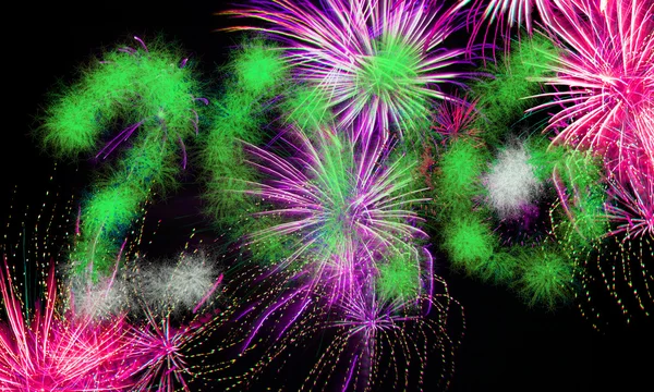 Новый год накануне фон - 2016 фейерверк — стоковое фото